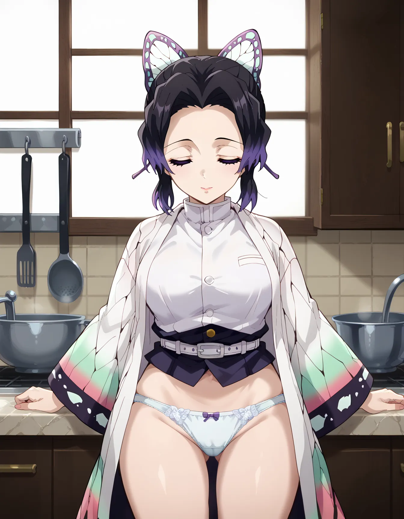 鬼滅の刃に登場する「このおっぱいで37kgは無理でしょ」しのぶちゃんのエロいAI画像440枚！(11ページ目)の18枚目の画像です。