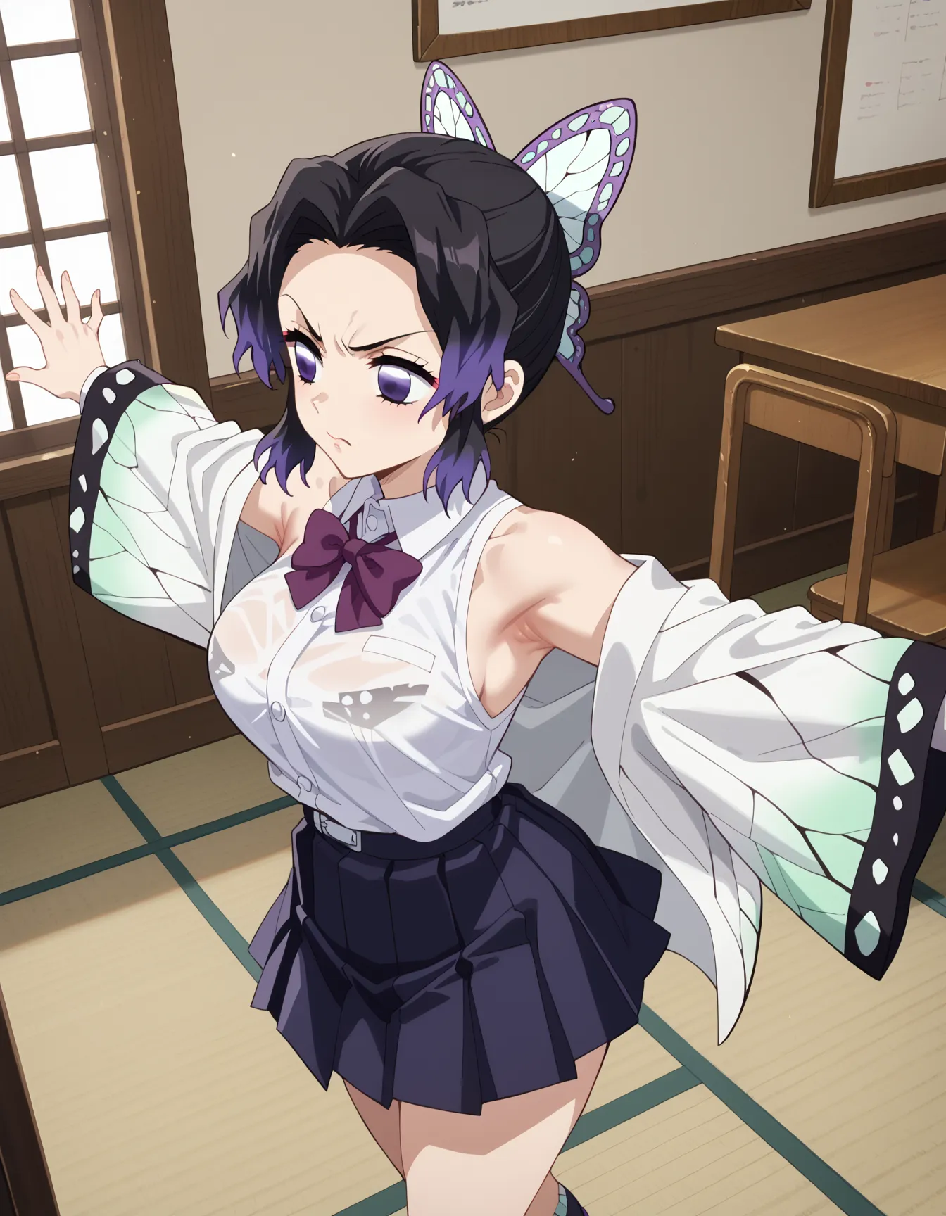 鬼滅の刃に登場する「このおっぱいで37kgは無理でしょ」しのぶちゃんのエロいAI画像440枚！の9枚目の画像です。