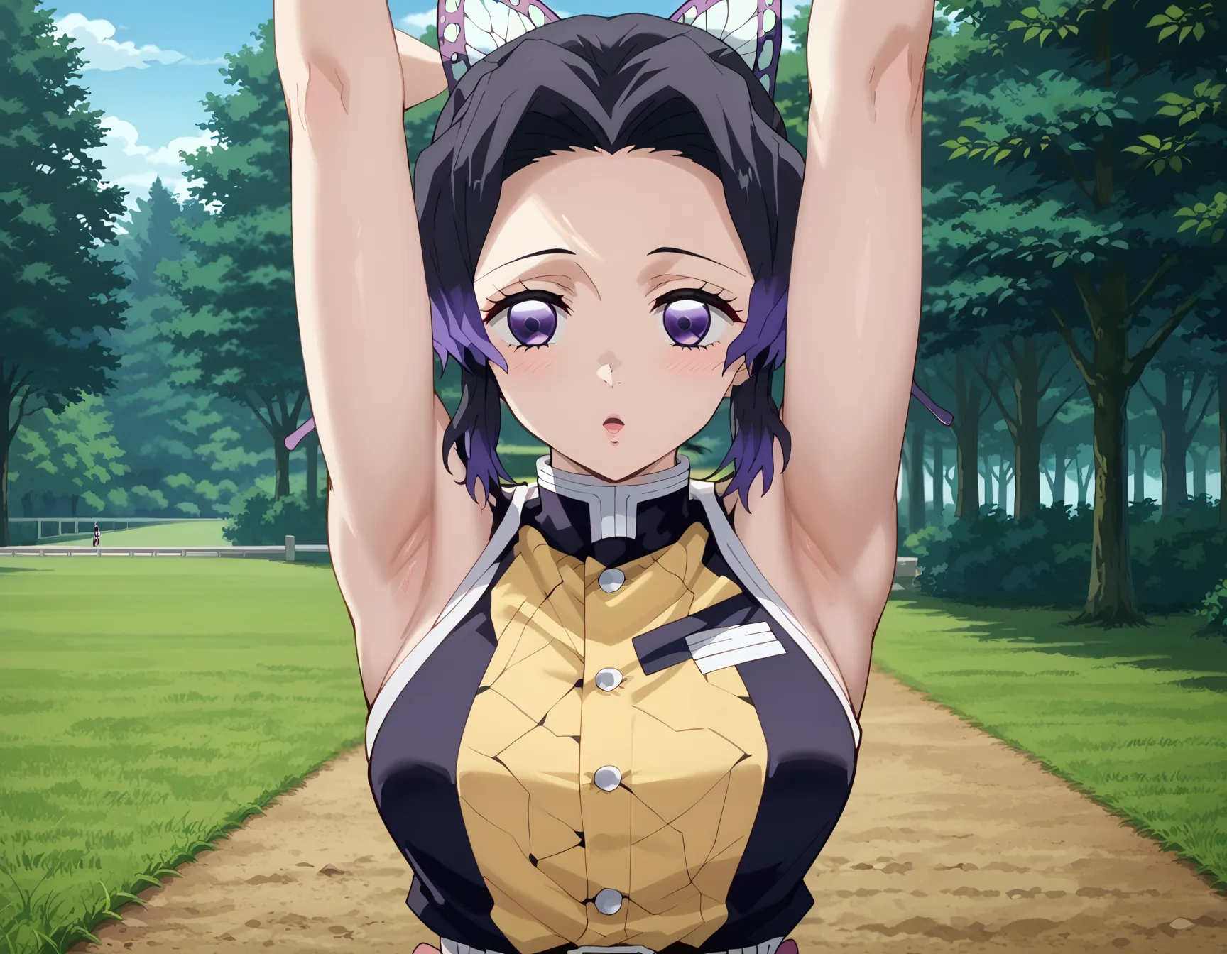 鬼滅の刃に登場する「このおっぱいで37kgは無理でしょ」しのぶちゃんのエロいAI画像440枚！の18枚目の画像です。