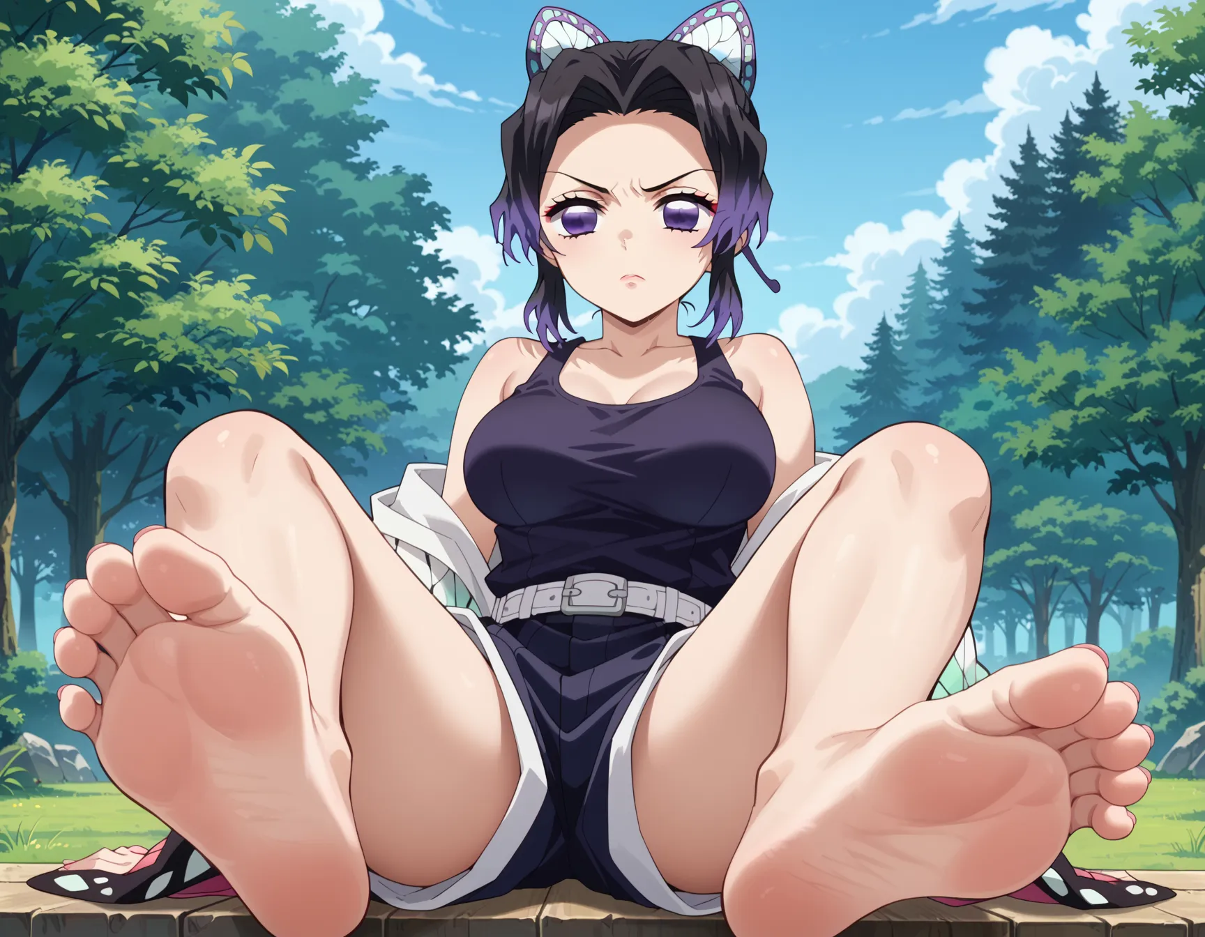 鬼滅の刃に登場する「このおっぱいで37kgは無理でしょ」しのぶちゃんのエロいAI画像440枚！(4ページ目)の14枚目の画像です。