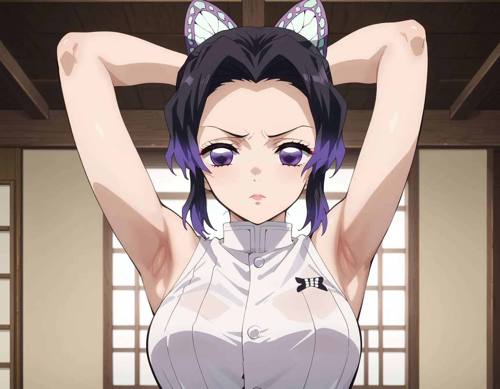 鬼滅の刃に登場する「このおっぱいで37kgは無理でしょ」しのぶちゃんのエロいAI画像440枚！(4ページ目)の31枚目の画像です。