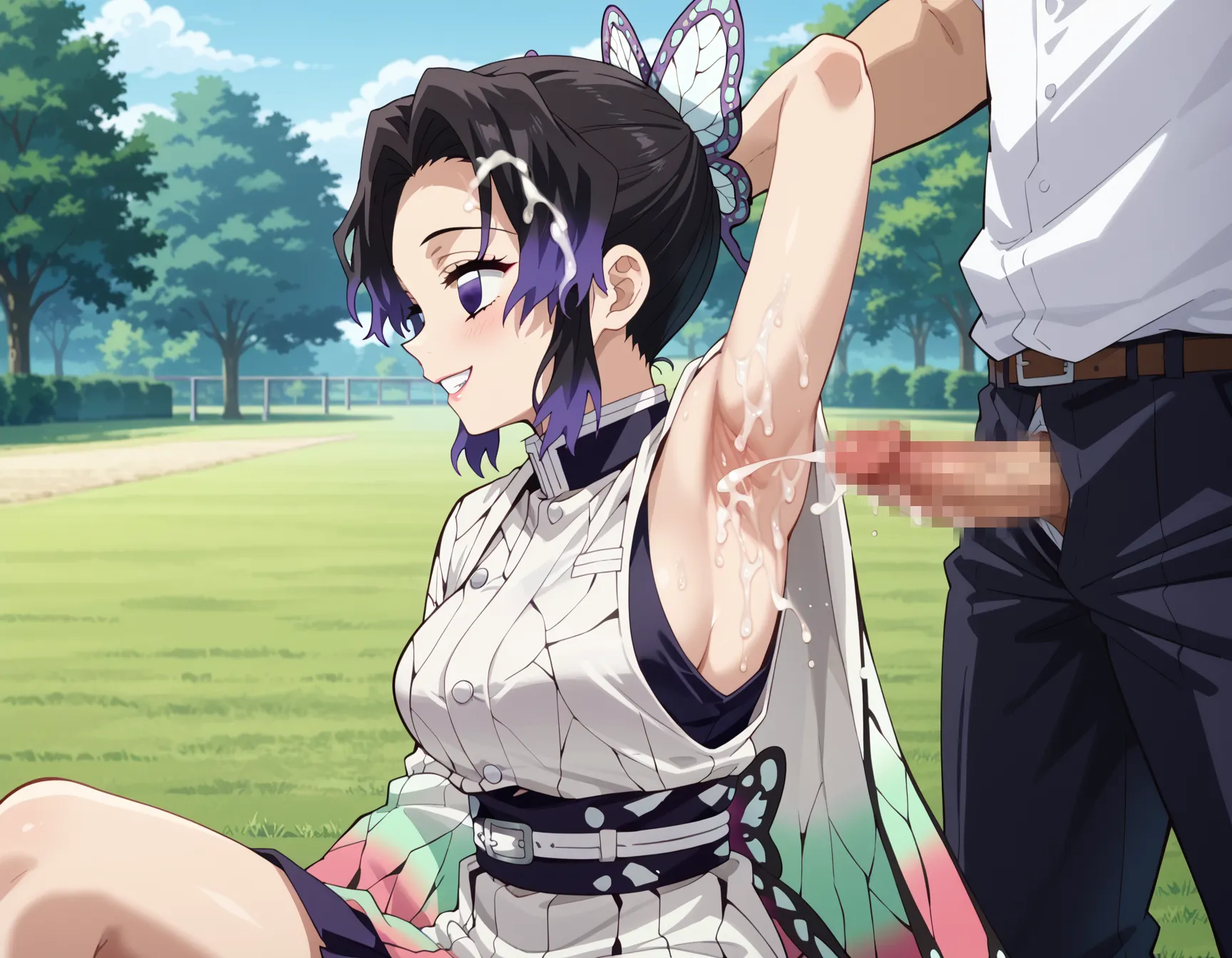 鬼滅の刃に登場する「このおっぱいで37kgは無理でしょ」しのぶちゃんのエロいAI画像440枚！の22枚目の画像です。