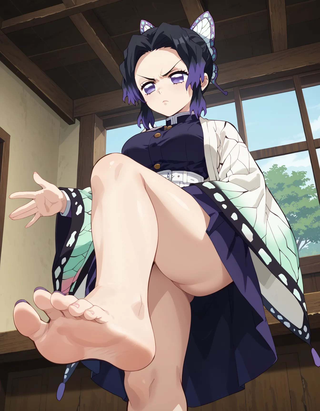 鬼滅の刃に登場する「このおっぱいで37kgは無理でしょ」しのぶちゃんのエロいAI画像440枚！(5ページ目)の2枚目の画像です。