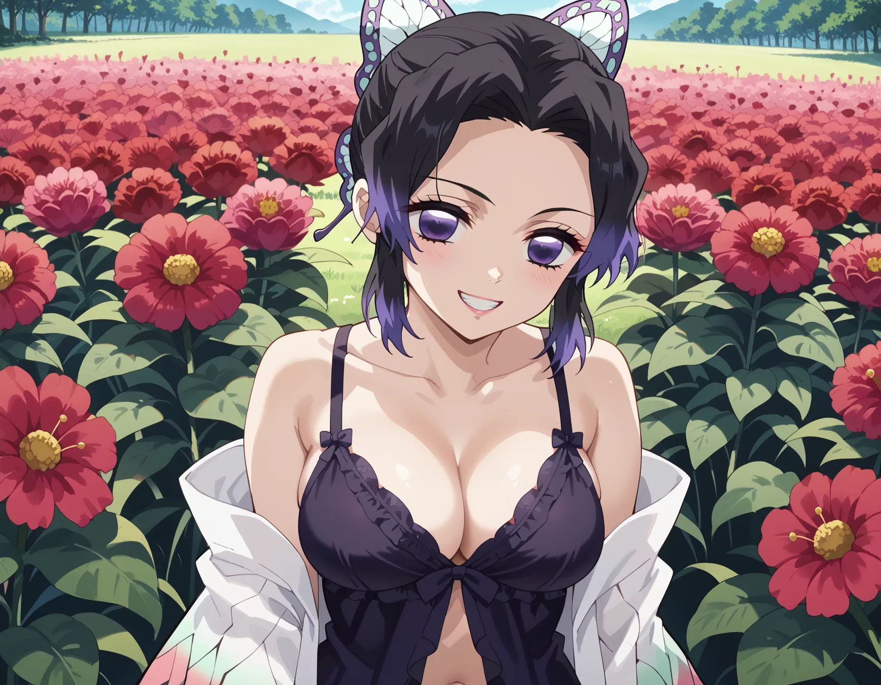 鬼滅の刃に登場する「このおっぱいで37kgは無理でしょ」しのぶちゃんのエロいAI画像440枚！(5ページ目)の36枚目の画像です。