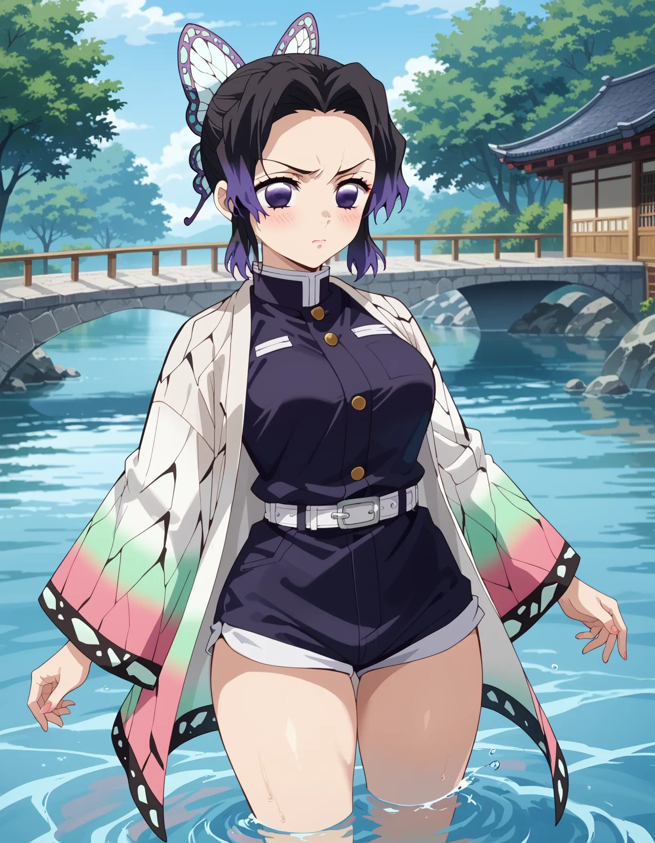 鬼滅の刃に登場する「このおっぱいで37kgは無理でしょ」しのぶちゃんのエロいAI画像440枚！(6ページ目)の6枚目の画像です。
