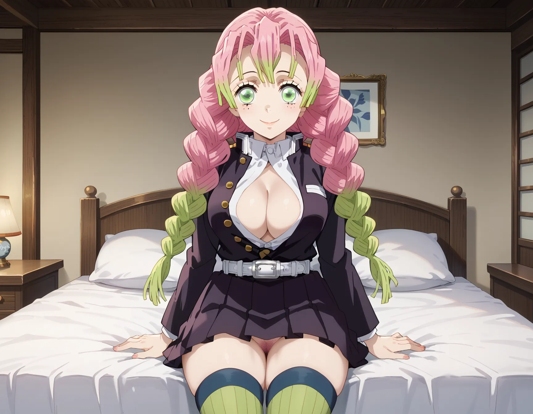 鬼滅の刃に登場する「蜜璃ちゃんマジ天使」なエロいAI画像466枚！(3ページ目) 26枚目の画像です。