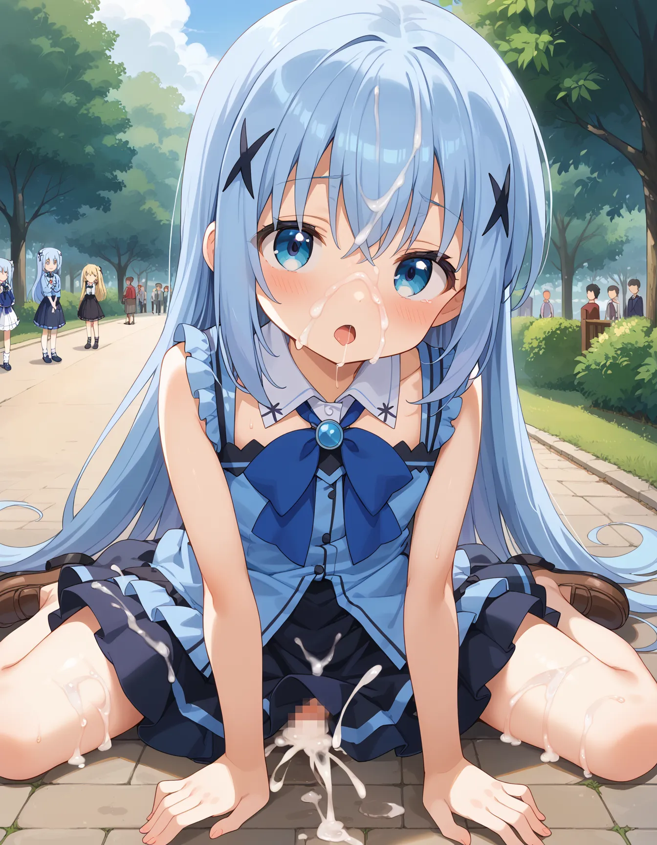 ごちうさに登場するロリカワな準主人公チノちゃんのエロいAI画像450枚！(11ページ目) 6번째 이미지입니다.