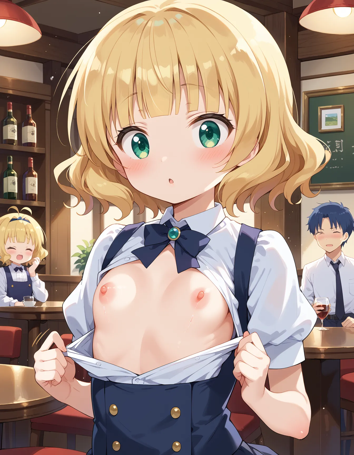 ごちうさに登場する金髪ロリでキュートなシャロちゃんのエロいAI画像450枚！(4ページ目) 19張圖片