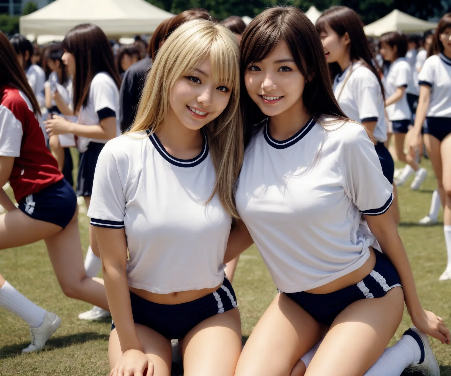 派手JKが体操服やブルマをエッチに着こなすAIエロ画像305枚！(5ページ目) 7枚目の画像です。
