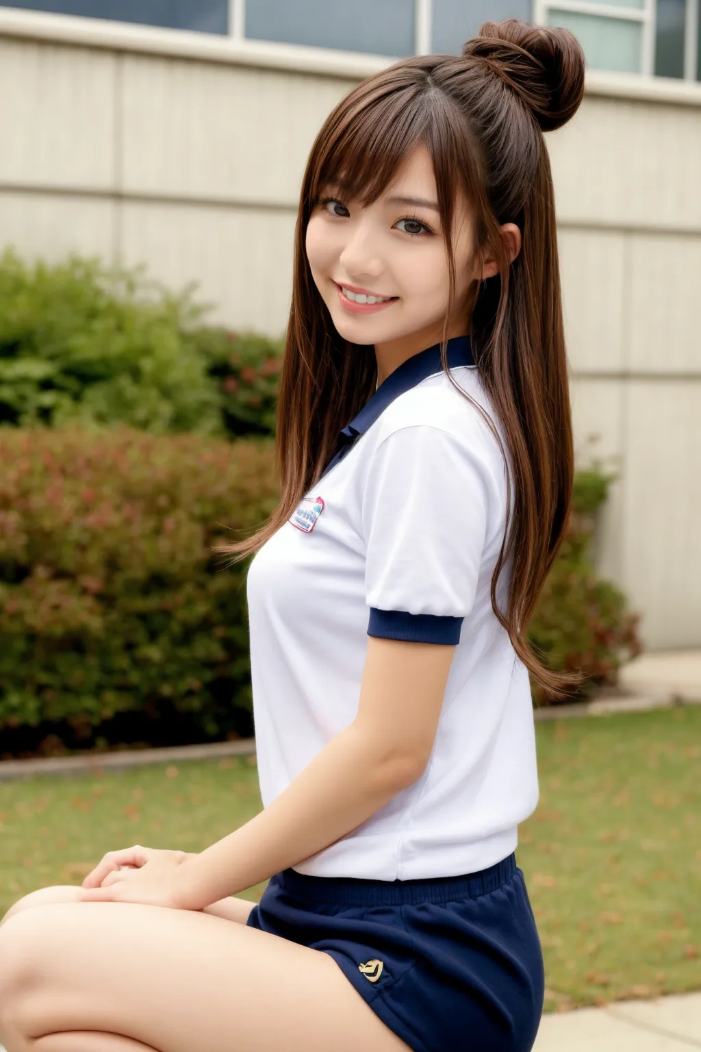 派手JKが体操服やブルマをエッチに着こなすAIエロ画像305枚！(3ページ目) 32枚目の画像です。