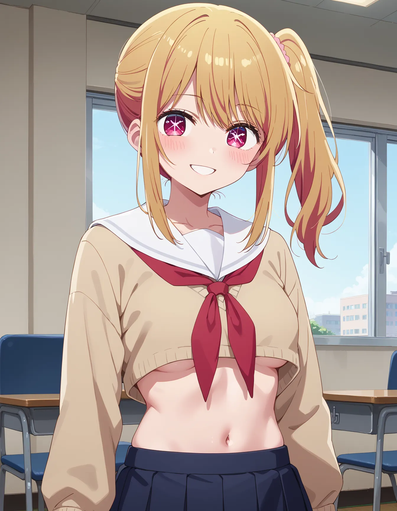推しの子に登場するメインキャラで金髪美少女ルビーちゃんのエロいAI画像450枚！の27枚目の画像です。
