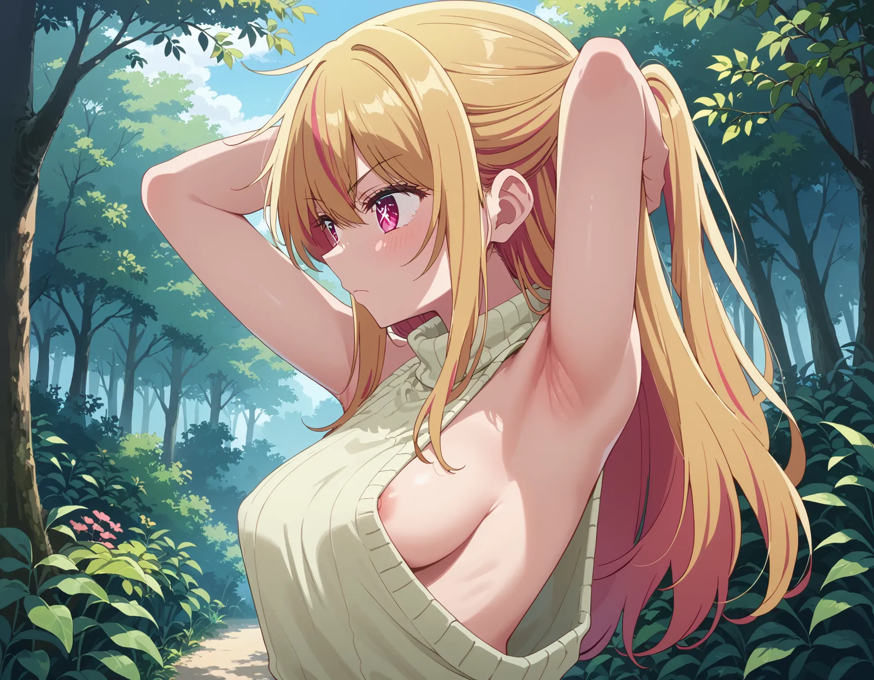 推しの子に登場するメインキャラで金髪美少女ルビーちゃんのエロいAI画像450枚！の31枚目の画像です。