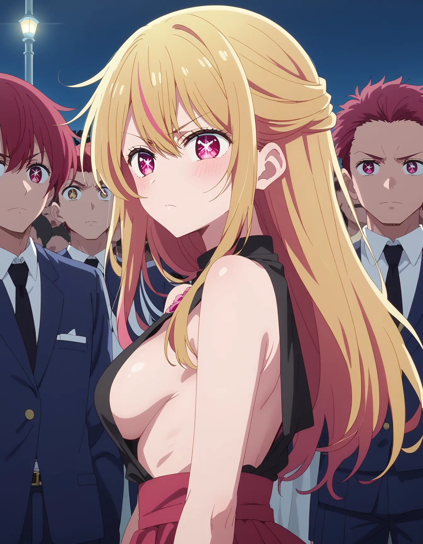 推しの子に登場するメインキャラで金髪美少女ルビーちゃんのエロいAI画像450枚！の14枚目の画像です。