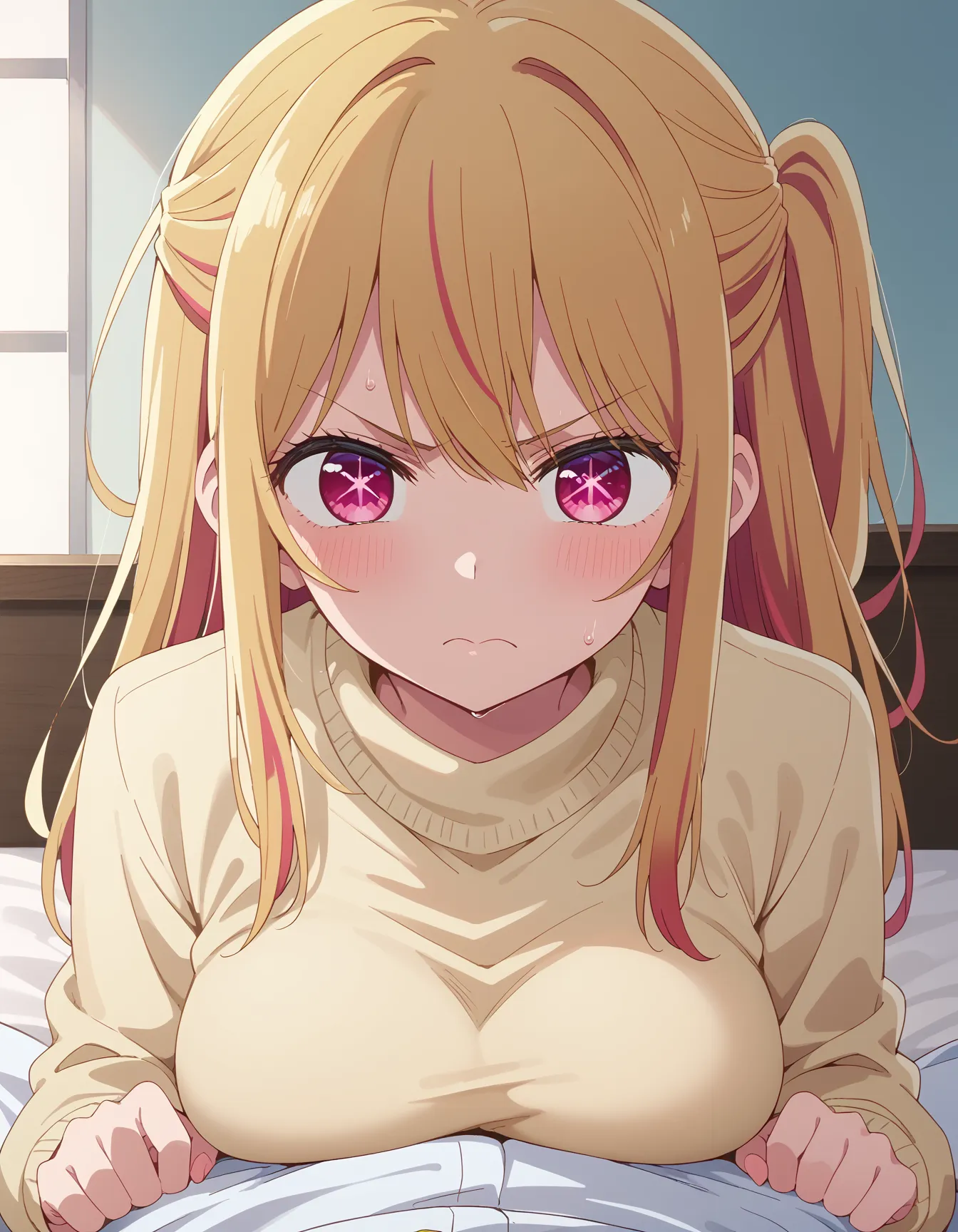 推しの子に登場するメインキャラで金髪美少女ルビーちゃんのエロいAI画像450枚！(3ページ目)の21枚目の画像です。