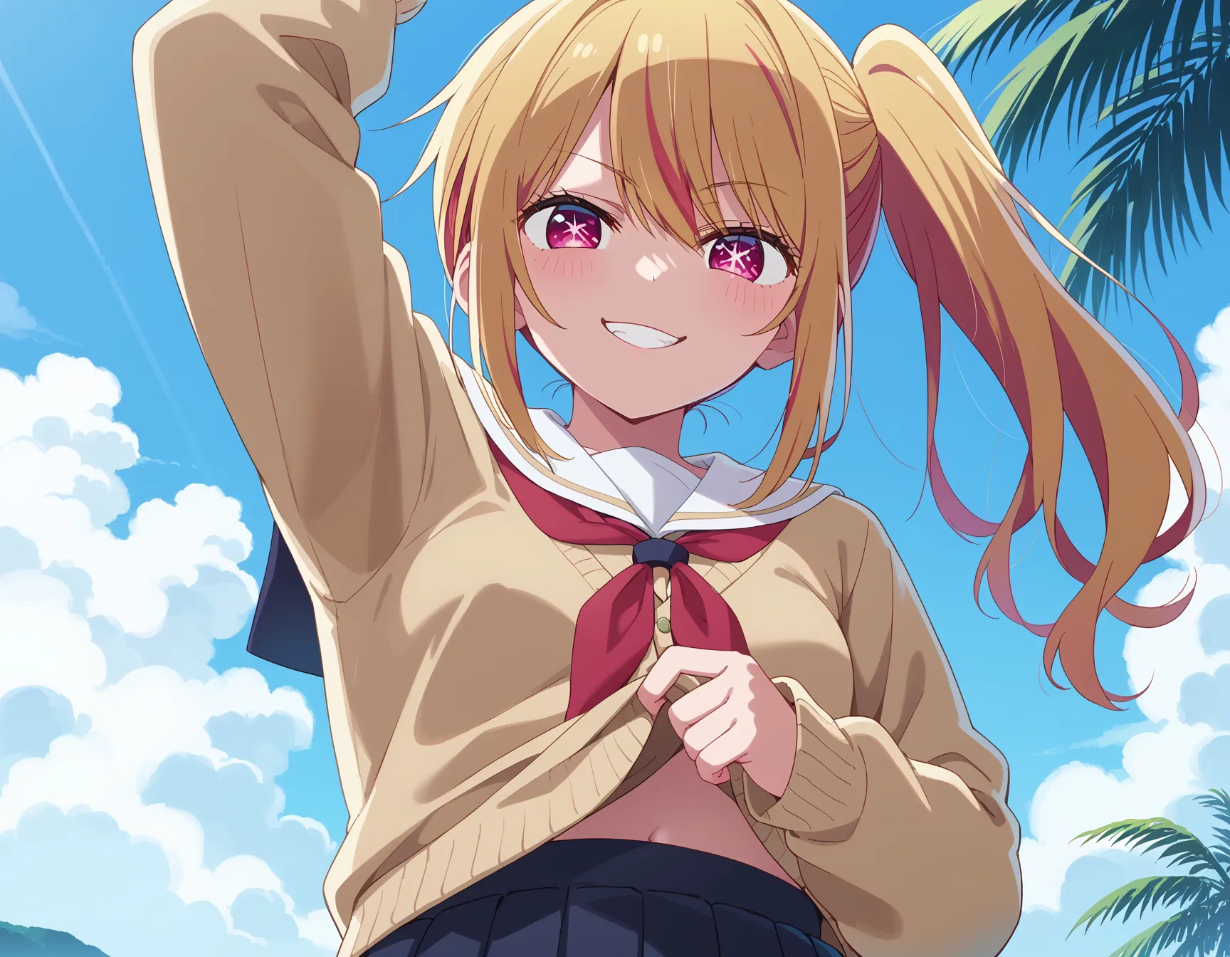 推しの子に登場するメインキャラで金髪美少女ルビーちゃんのエロいAI画像450枚！(3ページ目)の32枚目の画像です。