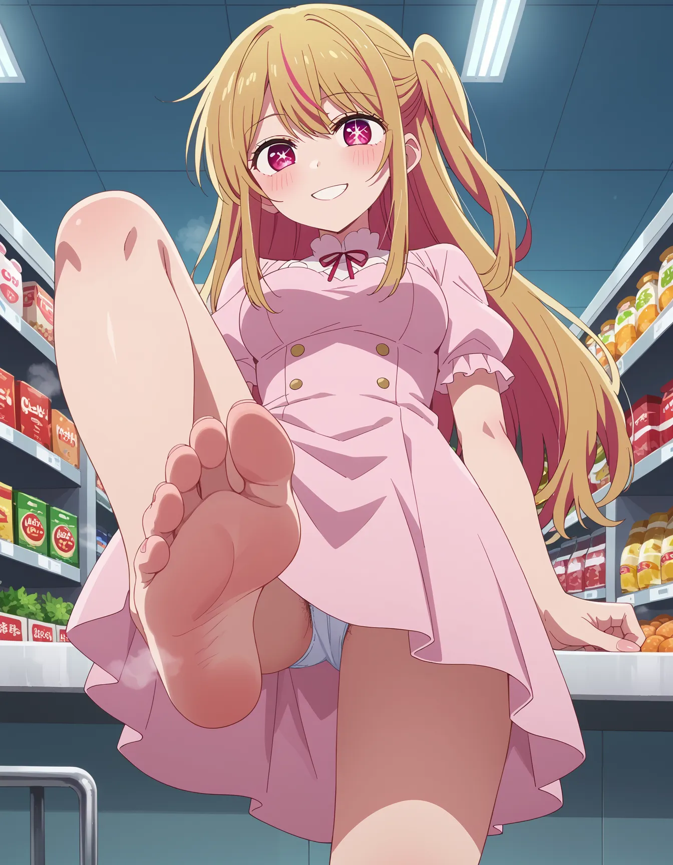 推しの子に登場するメインキャラで金髪美少女ルビーちゃんのエロいAI画像450枚！の22枚目の画像です。