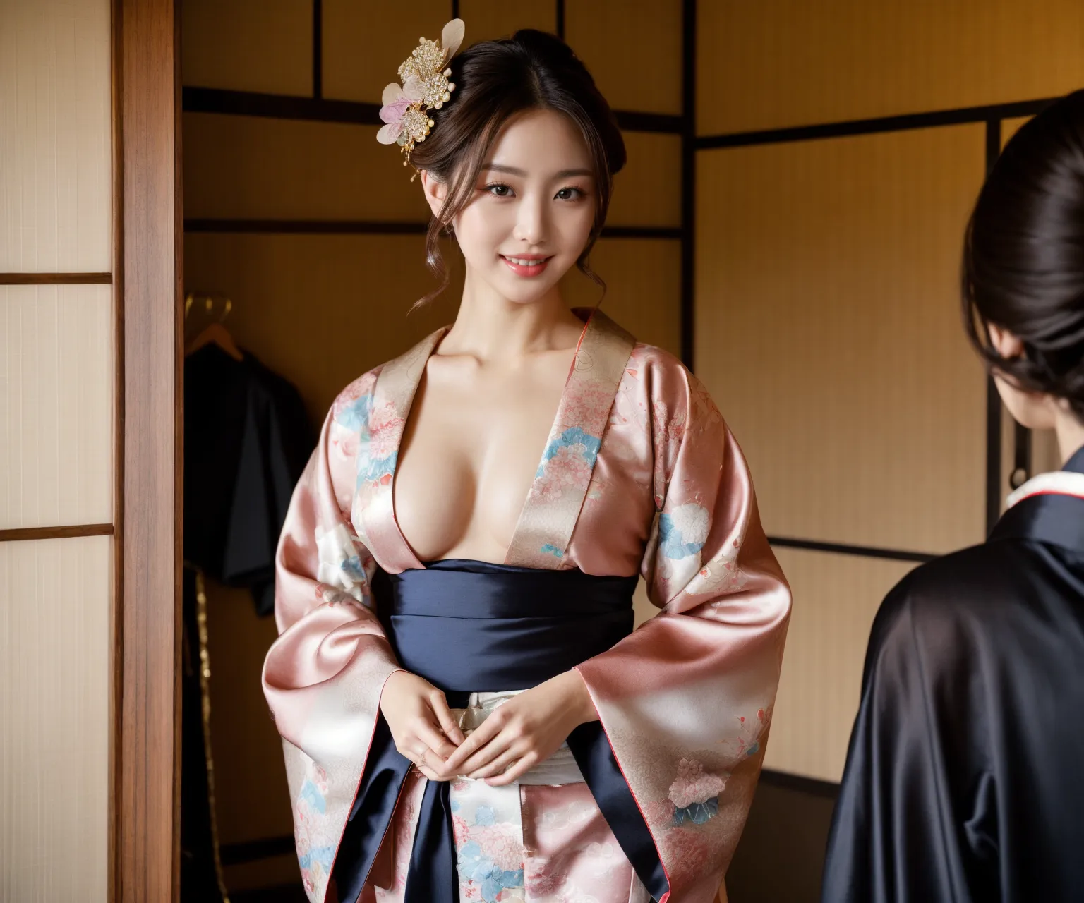 これぞジャパニーズクールビューティ？！控えめおっぱい女性の着物や浴衣姿がエロいAI画像428枚！(7ページ目) 17張圖片