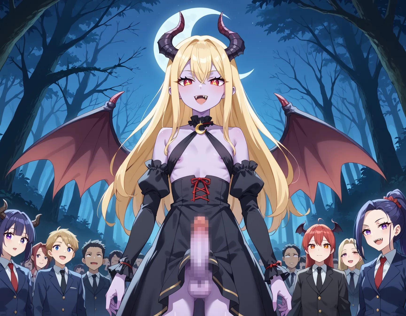 セクシーな淫魔と巨大ペニスの組み合わせが最高にエロいAI画像385枚！の7枚目の画像です。