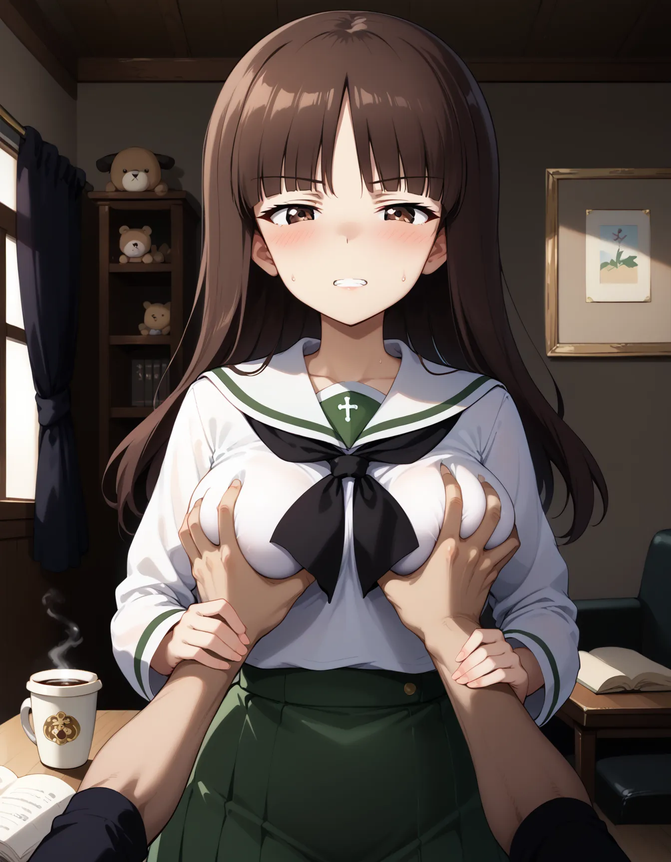 ふしだらな母と笑いなさい？！ガルパンに登場する主人公の母しほさんのエロいAI画像409枚！(6ページ目) 39 image