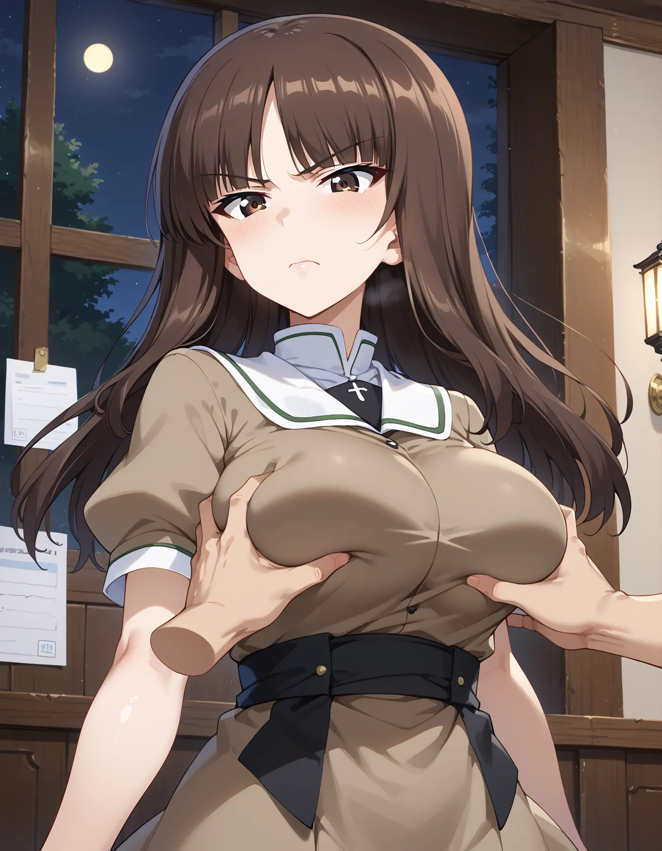 ふしだらな母と笑いなさい？！ガルパンに登場する主人公の母しほさんのエロいAI画像409枚！(2ページ目) 10 image