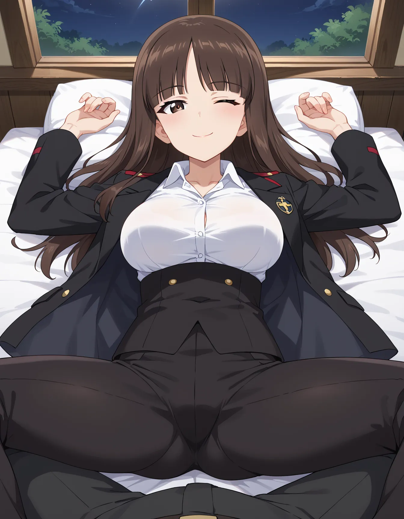 ふしだらな母と笑いなさい？！ガルパンに登場する主人公の母しほさんのエロいAI画像409枚！(2ページ目) 17 image