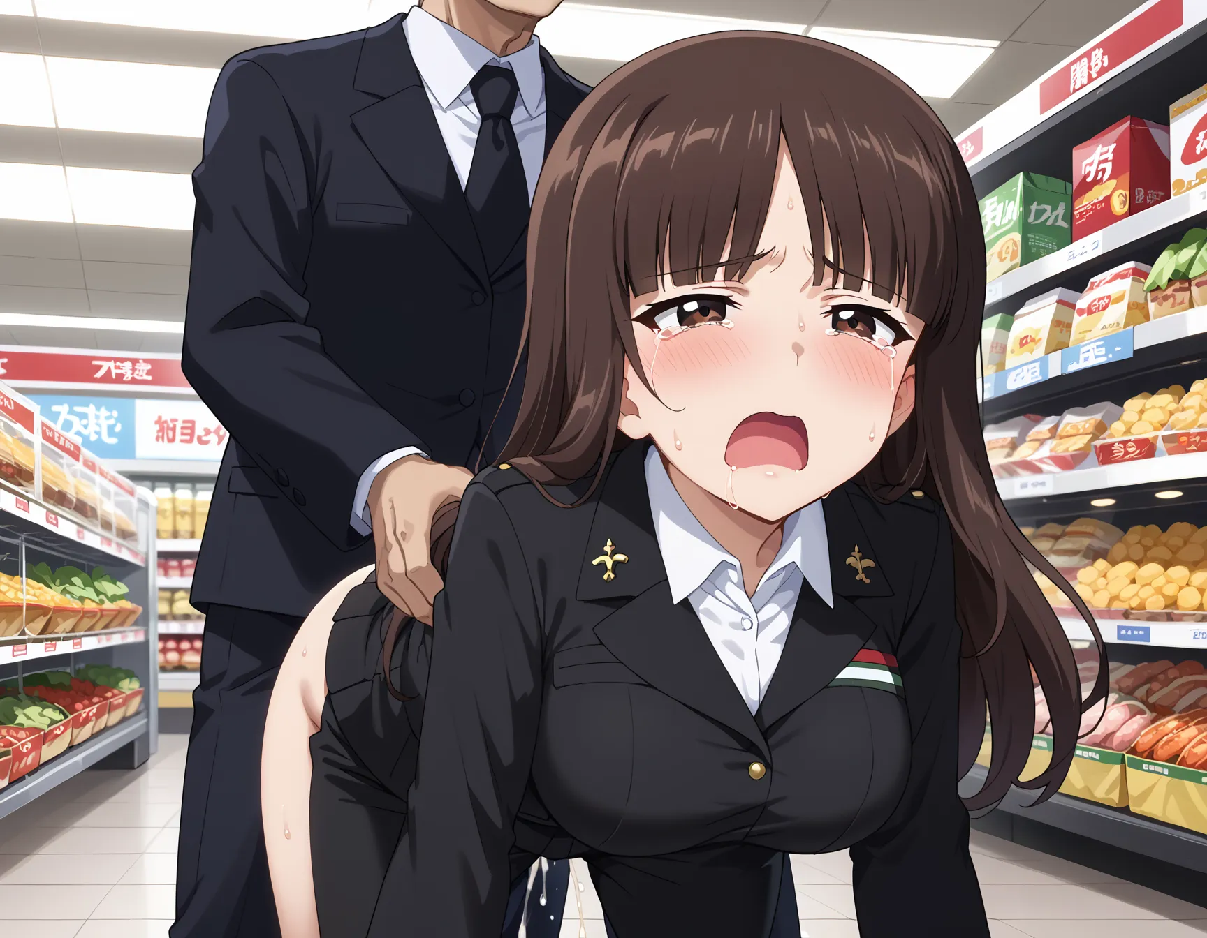 ふしだらな母と笑いなさい？！ガルパンに登場する主人公の母しほさんのエロいAI画像409枚！(2ページ目) 19 image