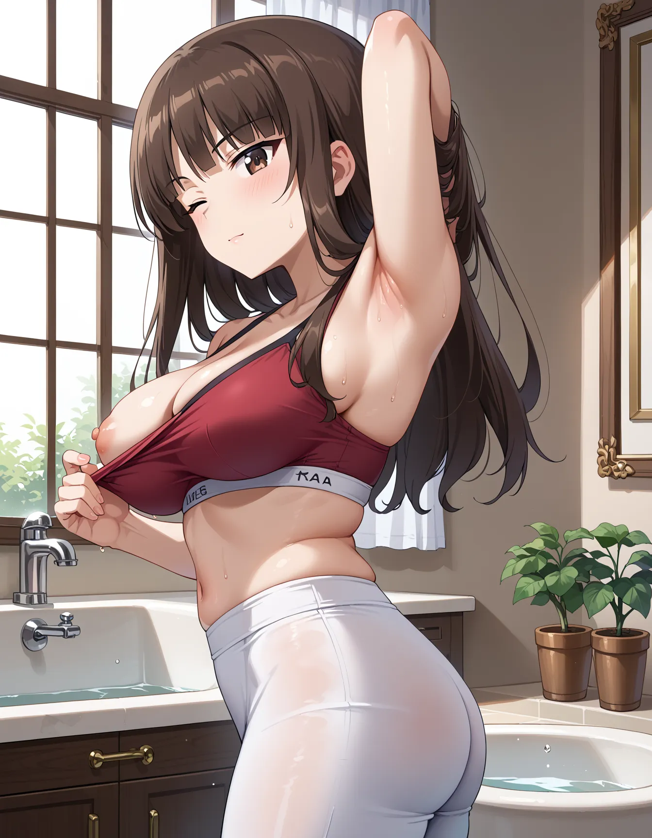 ふしだらな母と笑いなさい？！ガルパンに登場する主人公の母しほさんのエロいAI画像409枚！(2ページ目) 27 image
