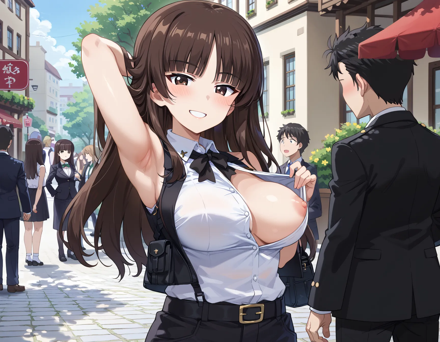 ふしだらな母と笑いなさい？！ガルパンに登場する主人公の母しほさんのエロいAI画像409枚！(3ページ目) 17 image
