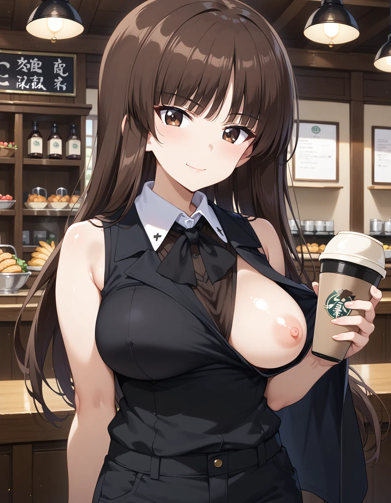 ふしだらな母と笑いなさい？！ガルパンに登場する主人公の母しほさんのエロいAI画像409枚！(4ページ目) 7 image