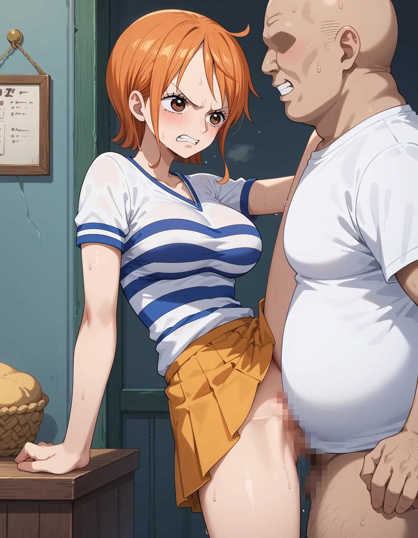 ワンピースに登場するナミちゃんのエロいAI画像340枚！エッチなレパートリーを増やして再掲載！の40枚目の画像です。