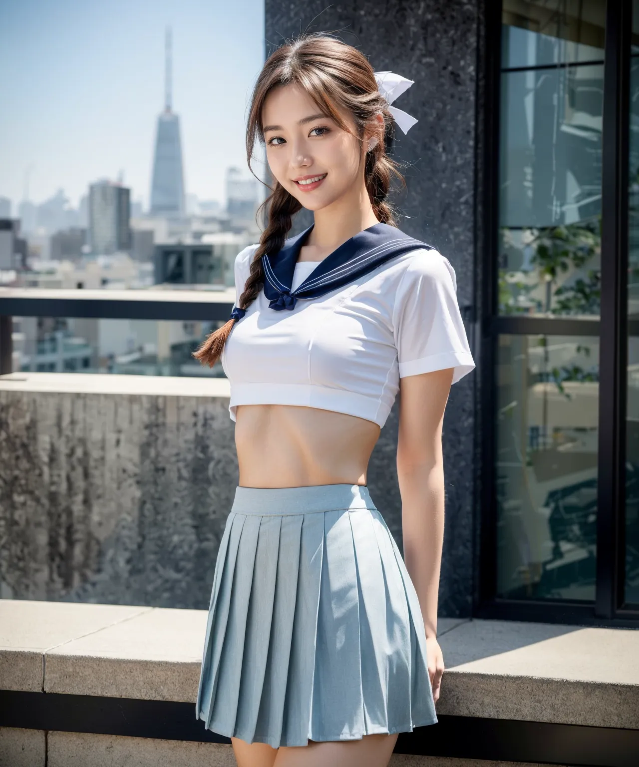 Chat○PTさん「男性ファンを虜にする衣装呪文を作成しました」→画像生成してみた結果がこちらです…(6ページ目)の3枚目の画像です。