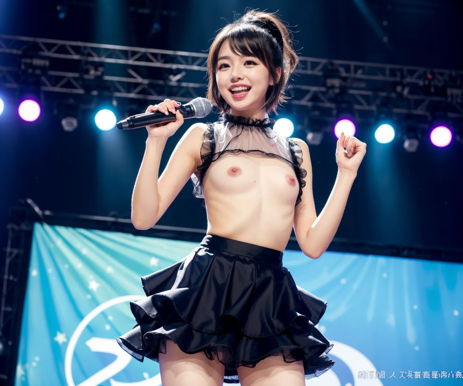 Chat○PTさん「男性ファンを虜にする衣装呪文を作成しました」→画像生成してみた結果がこちらです…(6ページ目)の12枚目の画像です。