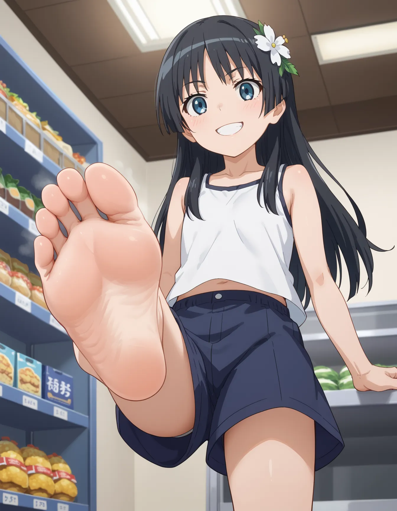 とある科学の超電磁砲に登場する黒髪ロング美少女佐天ちゃんのエロいAI画像360枚！(8ページ目)の6枚目の画像です。