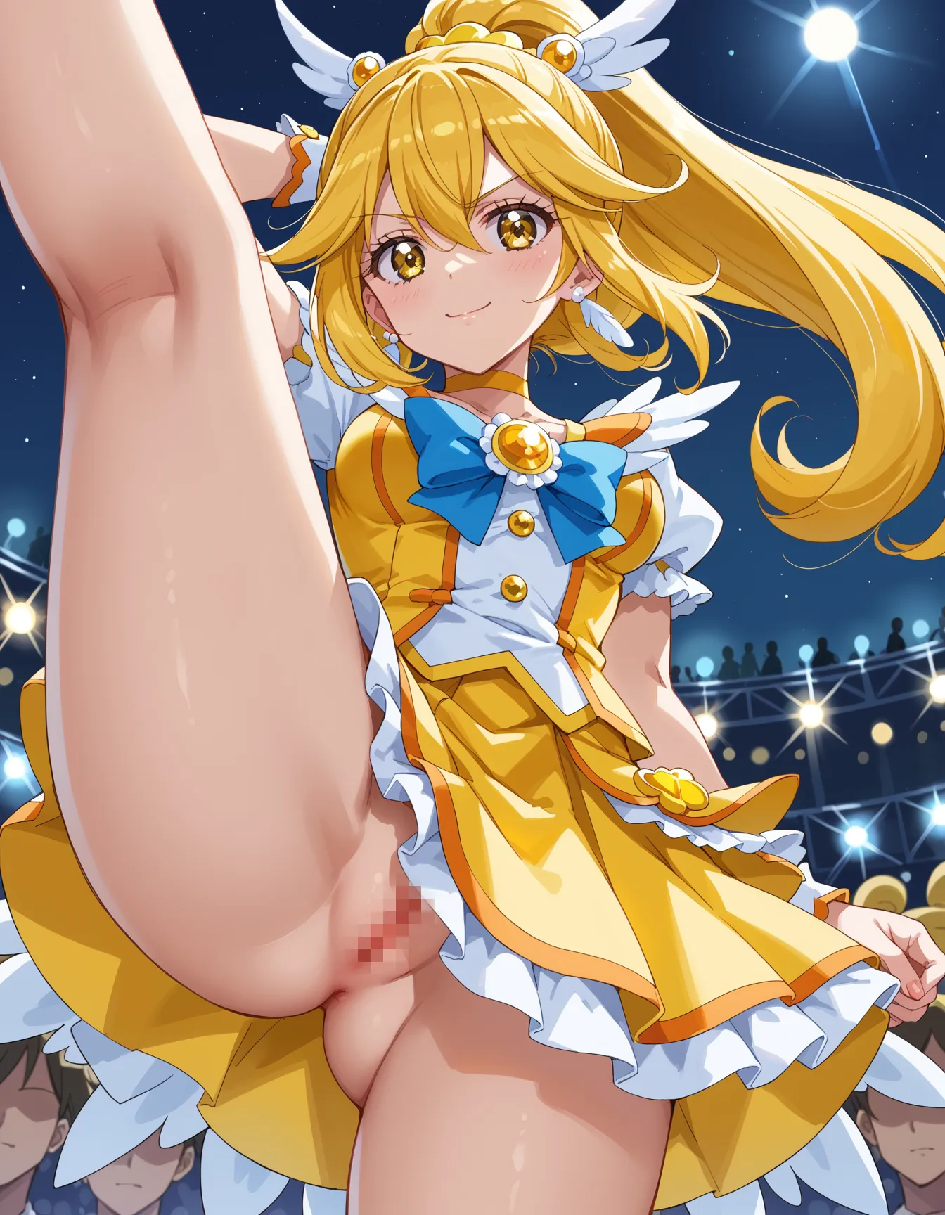 【スマイルプリキュア!エロ画像】スマプリに登場するキュアピース(黄瀬やよい)のエロいAI画像341枚！(4ページ目)_次ページのエロ画像