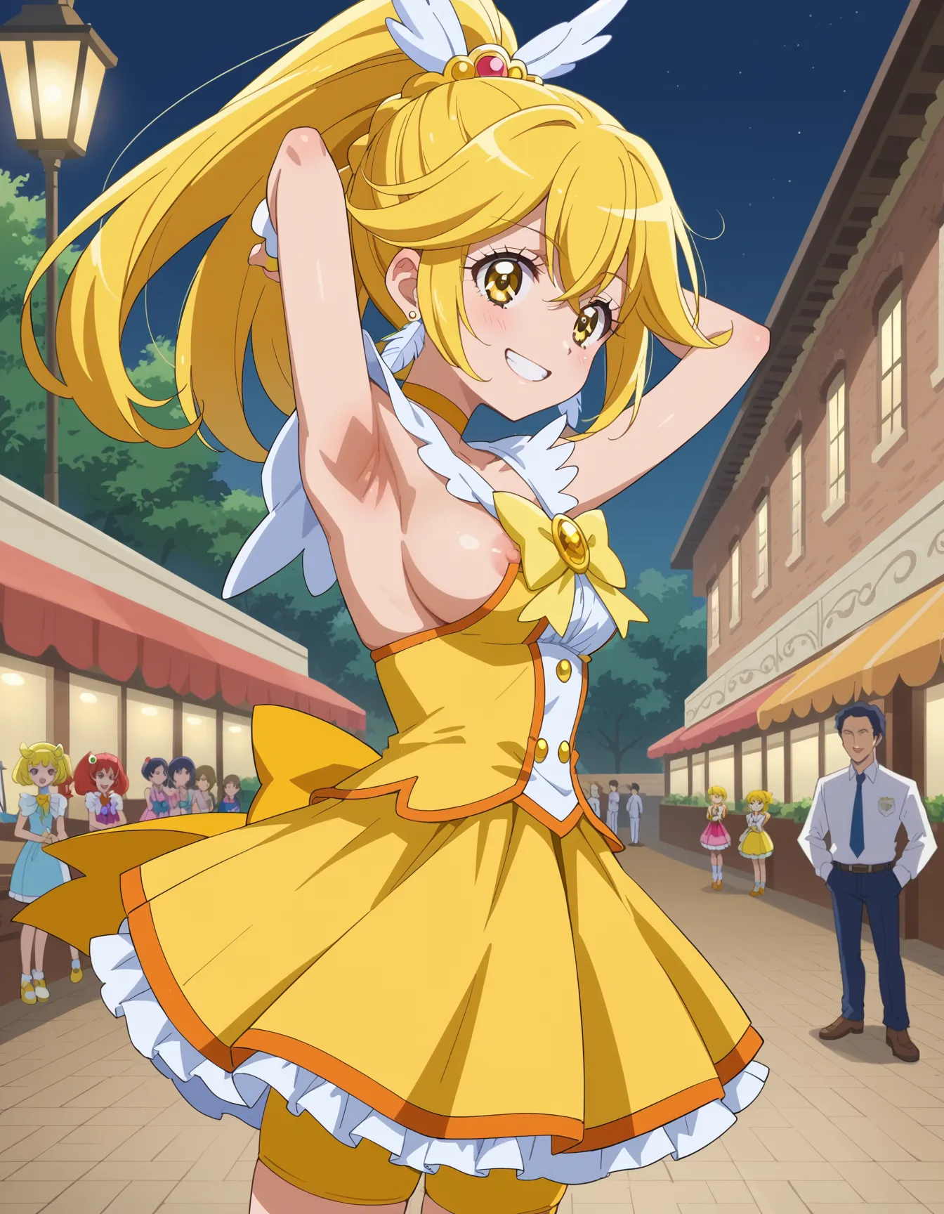 スマプリに登場するキュアピース(黄瀬やよい)のエロいAI画像341枚！(5ページ目)の16枚目の画像です。