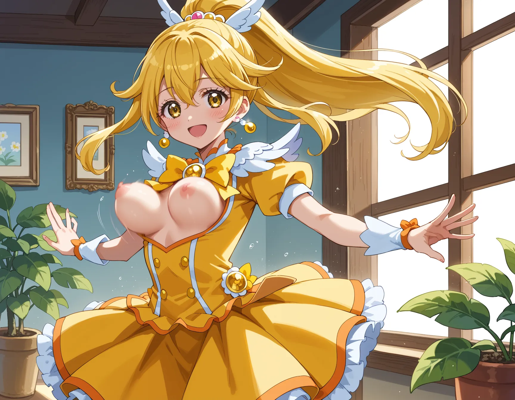 スマプリに登場するキュアピース(黄瀬やよい)のエロいAI画像341枚！(2ページ目)の24枚目の画像です。