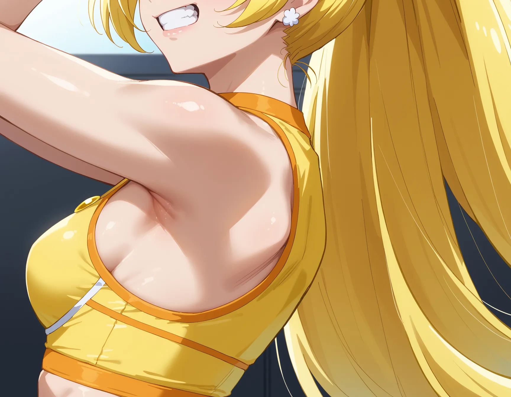 スマプリに登場するキュアピース(黄瀬やよい)のエロいAI画像341枚！(2ページ目)の25枚目の画像です。