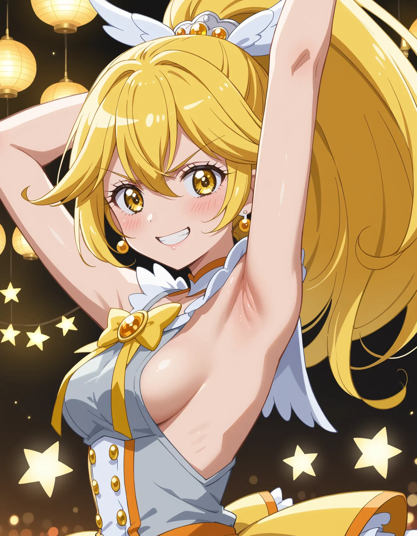 スマプリに登場するキュアピース(黄瀬やよい)のエロいAI画像341枚！(3ページ目)の37枚目の画像です。