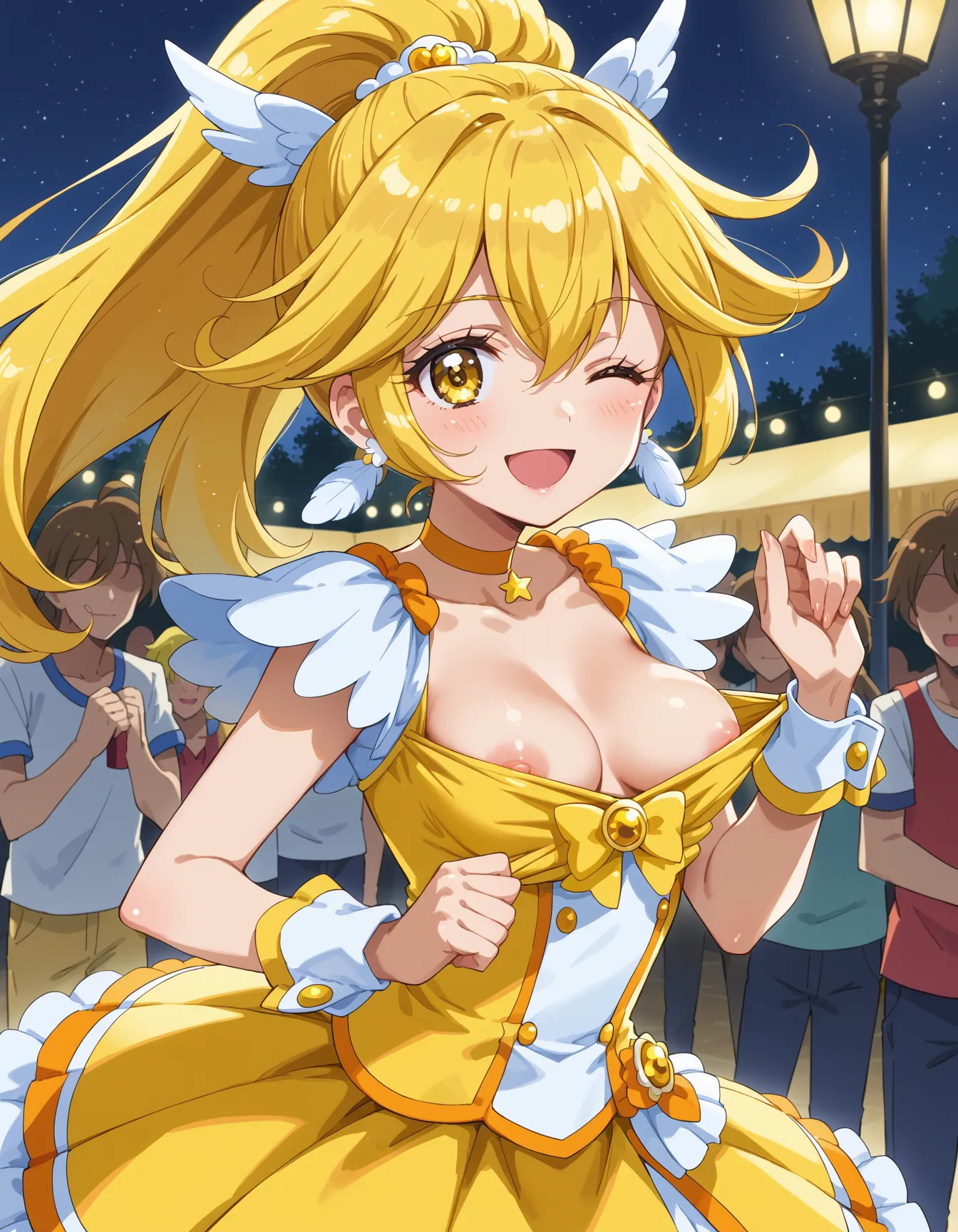 スマプリに登場するキュアピース(黄瀬やよい)のエロいAI画像341枚！(4ページ目)の4枚目の画像です。