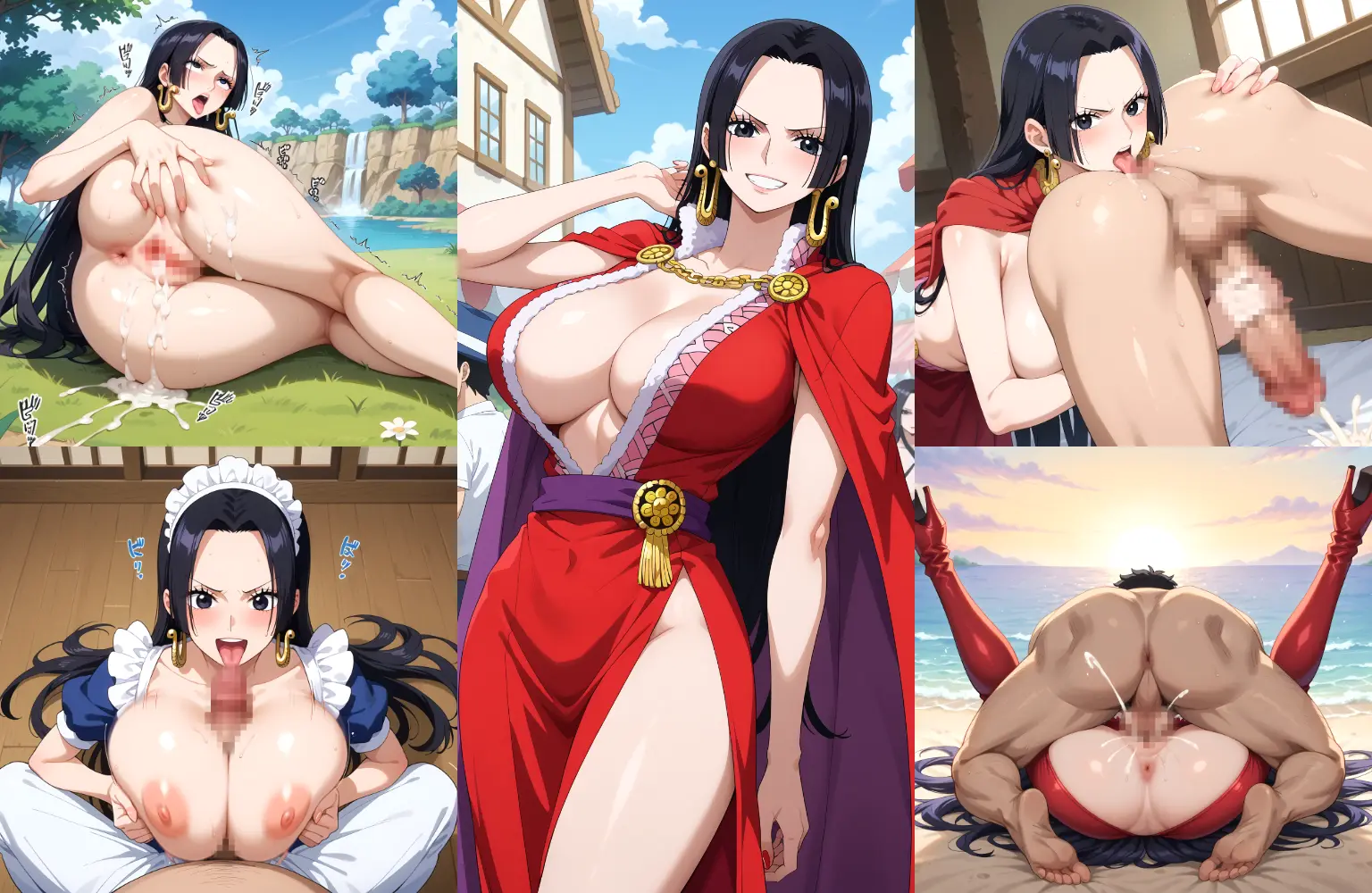 【ボア・ハンコックAIイラストエロ画像】ワンピースに登場するハンコックちゃんのエロいAI画像400枚！エッチなレパートリーを増やして再掲載！