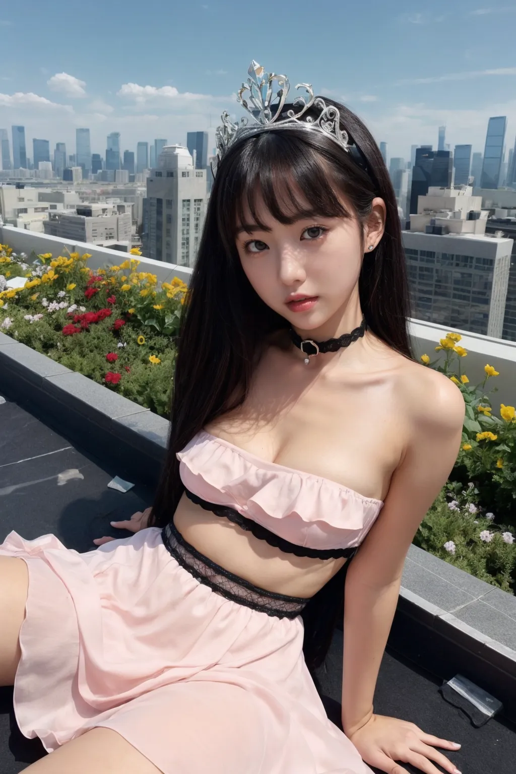 お嬢様がグラビア撮影？！童顔貧乳美女の魅力が映える華やかでセクシーなAI画像410枚！(6ページ目)の31枚目の画像です。
