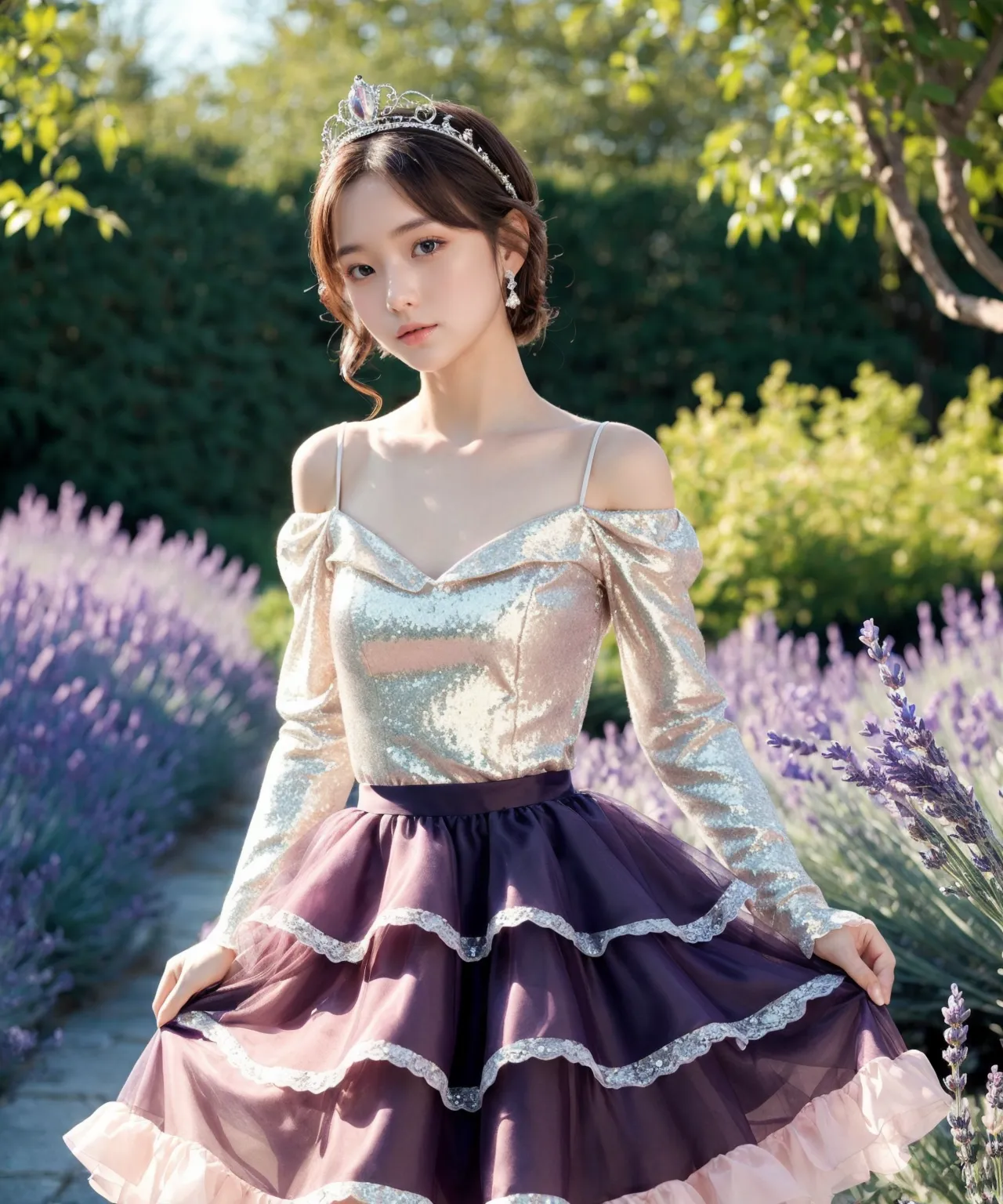 お嬢様がグラビア撮影？！童顔貧乳美女の魅力が映える華やかでセクシーなAI画像410枚！(6ページ目)の32枚目の画像です。