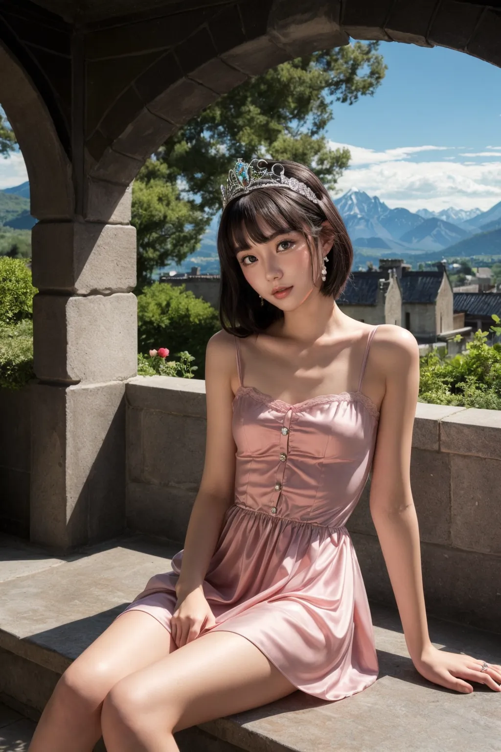 お嬢様がグラビア撮影？！童顔貧乳美女の魅力が映える華やかでセクシーなAI画像410枚！(7ページ目)の2枚目の画像です。