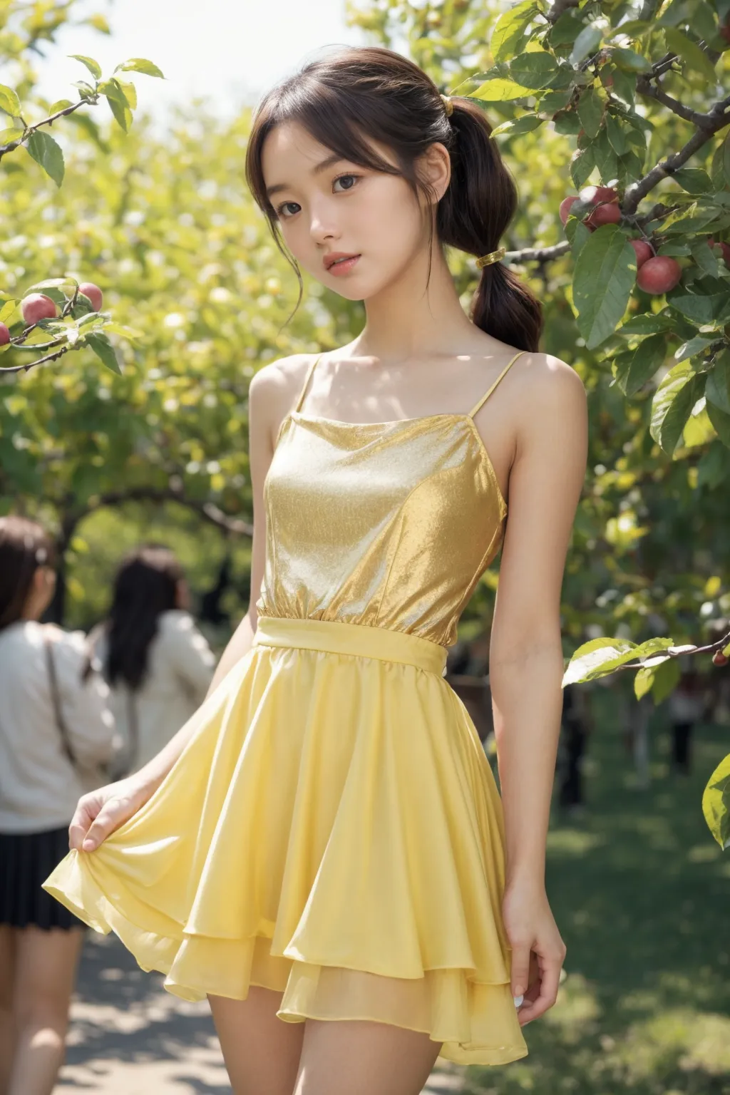 お嬢様がグラビア撮影？！童顔貧乳美女の魅力が映える華やかでセクシーなAI画像410枚！の30枚目の画像です。