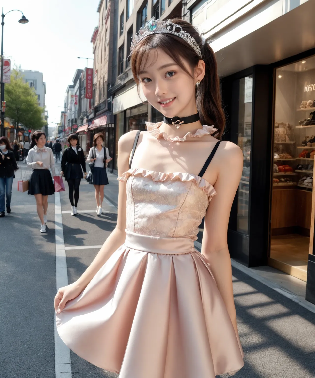 お嬢様がグラビア撮影？！童顔貧乳美女の魅力が映える華やかでセクシーなAI画像410枚！(7ページ目)の38枚目の画像です。