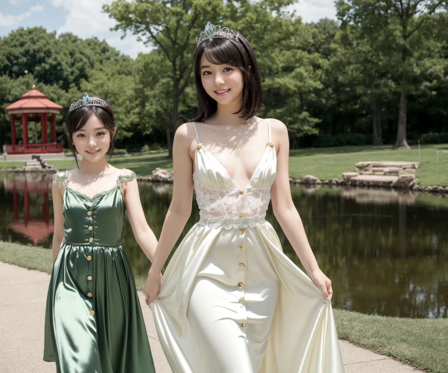 お嬢様がグラビア撮影？！童顔貧乳美女の魅力が映える華やかでセクシーなAI画像410枚！(8ページ目) 5枚目の画像です。