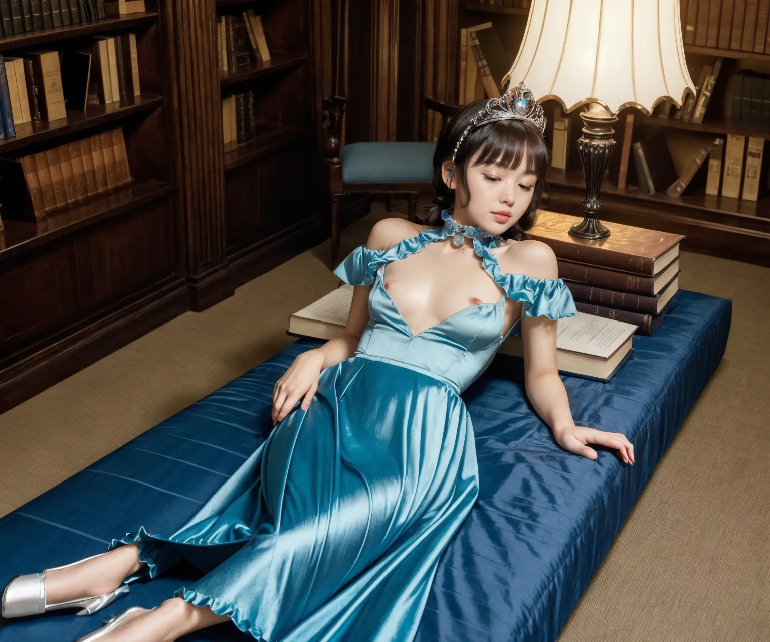 お嬢様がグラビア撮影？！童顔貧乳美女の魅力が映える華やかでセクシーなAI画像410枚！(8ページ目) 11枚目の画像です。