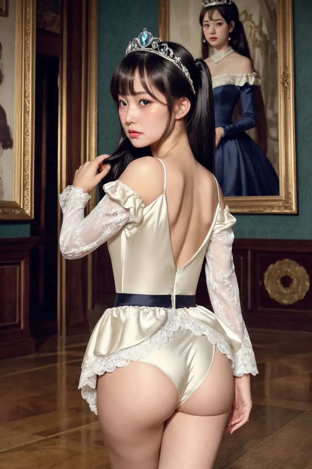 お嬢様がグラビア撮影？！童顔貧乳美女の魅力が映える華やかでセクシーなAI画像410枚！(10ページ目) 20枚目の画像です。