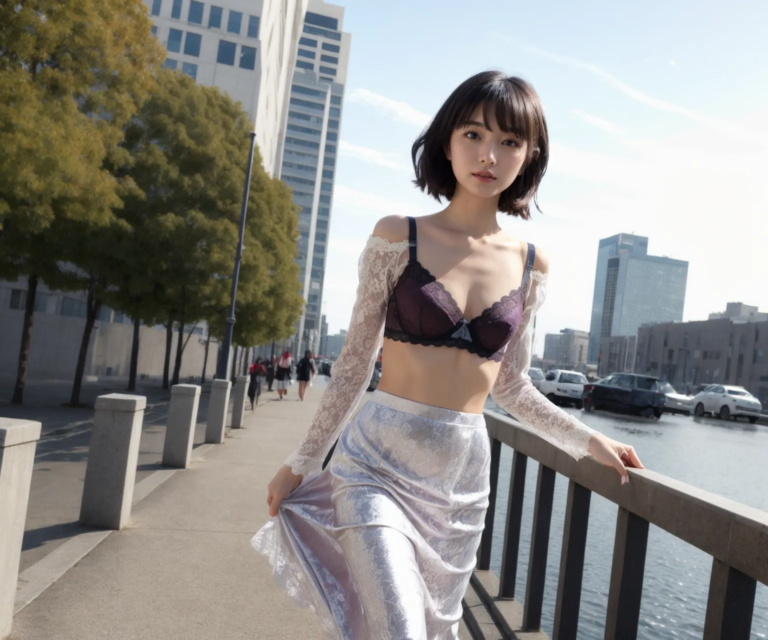 お嬢様がグラビア撮影？！童顔貧乳美女の魅力が映える華やかでセクシーなAI画像410枚！(2ページ目)の29枚目の画像です。