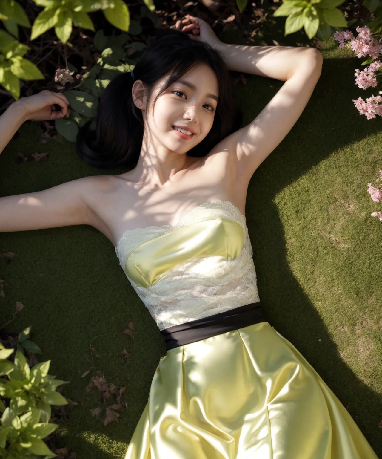 お嬢様がグラビア撮影？！童顔貧乳美女の魅力が映える華やかでセクシーなAI画像410枚！(3ページ目)の4枚目の画像です。
